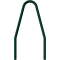 Tree protection hoop | steel tube | � 48 x 2,5 mm / | � 60 x 2,5 mm | for casting in concrete | steel tube � 60 x 2,5 mmtotal width: approx. 800 mmtotal height: approx. 1450 mm | hot-dip galvanized and coatedcolor: green (RAL 6005)